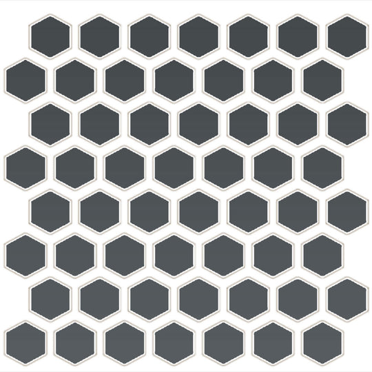 Daltile-Color-wheel-Mosaic-12-x-14-Ceramic-1.5-Hexagon-Mosaic-Matte-Black