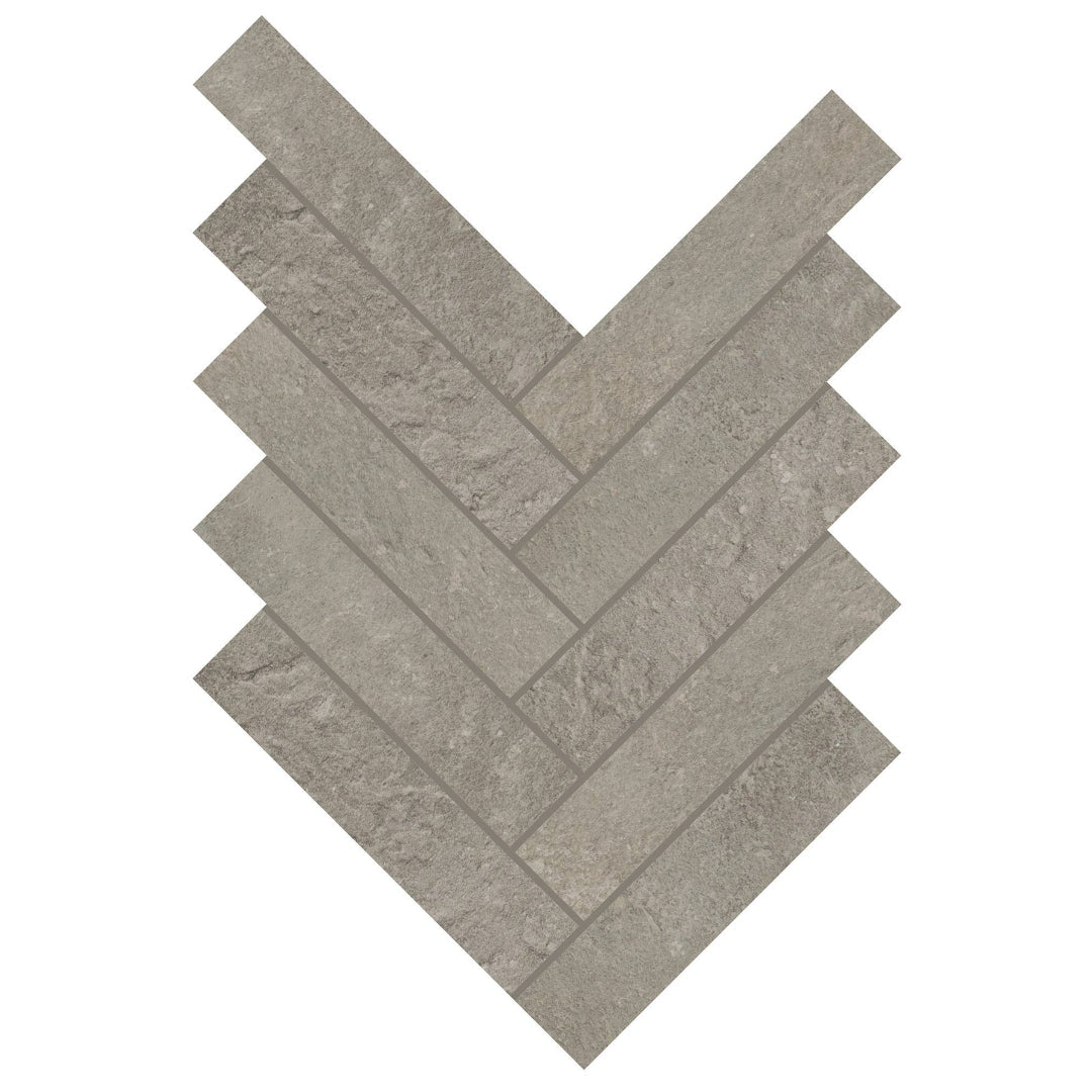 Daltile-Rekindle-9.38-x-17.5-Matte-Porcelain-2x6-Herringbone-Mosaic-Medium-Gray