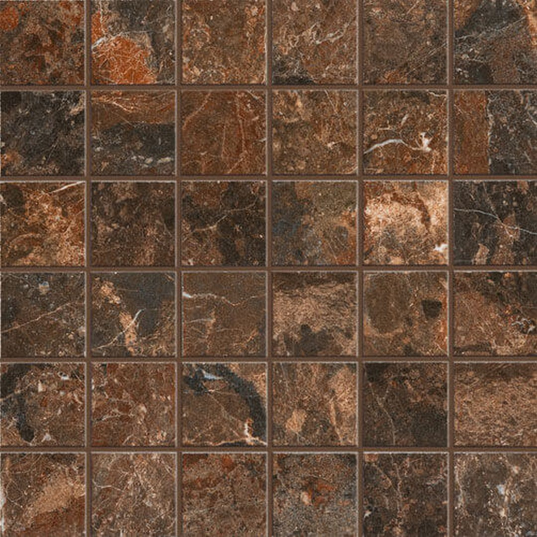 Happy Floors 12" x 12" Mun Matte Porcelain 2" Mosaic