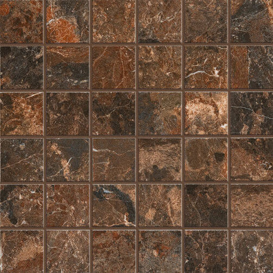 Happy Floors 12" x 12" Mun Matte Porcelain 2" Mosaic