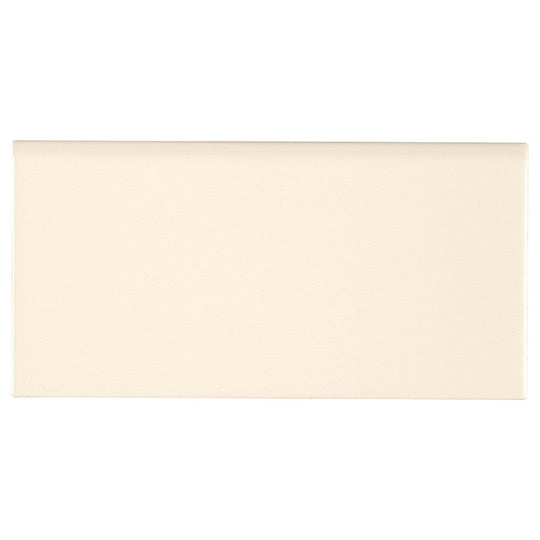 MS International Almond 3" x 6" Glossy Ceramic Bullnose