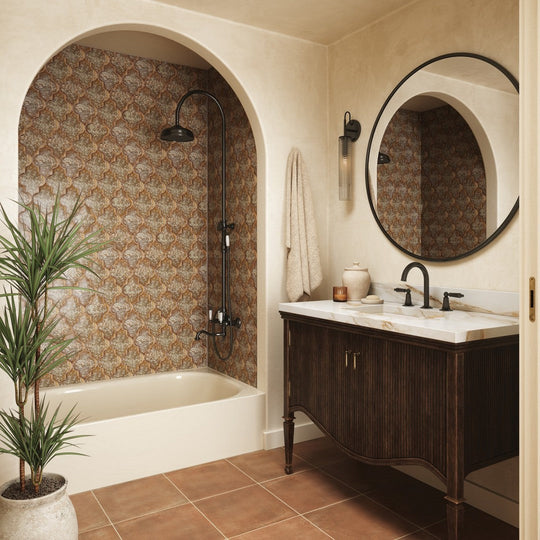 Bedrosians-Lantern-3-x-8-Gloss-Porcelain-Field-Tile-Ochre