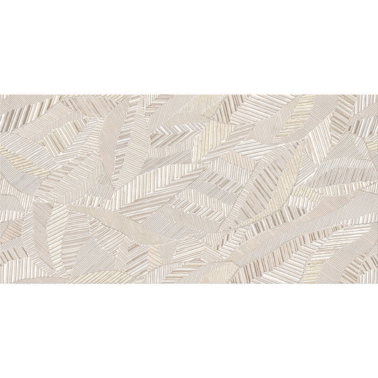 Tesoro 24" x 48" Tinsel Rectified Glossy Porcelain Leaf Wall Tile