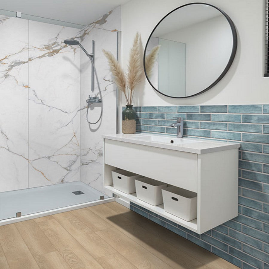 MS-International-32-x-96-Azure-Regal-Calacatta-Polished-Porcelain-Panel