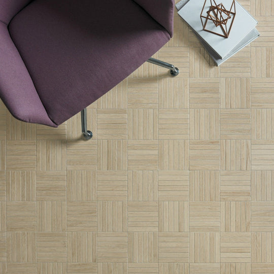 Crossville-12-x-12-Nest-Unpolished-Porcelain-1x6-Mosaic-Mindful-Olive-&-Oak-Mix
