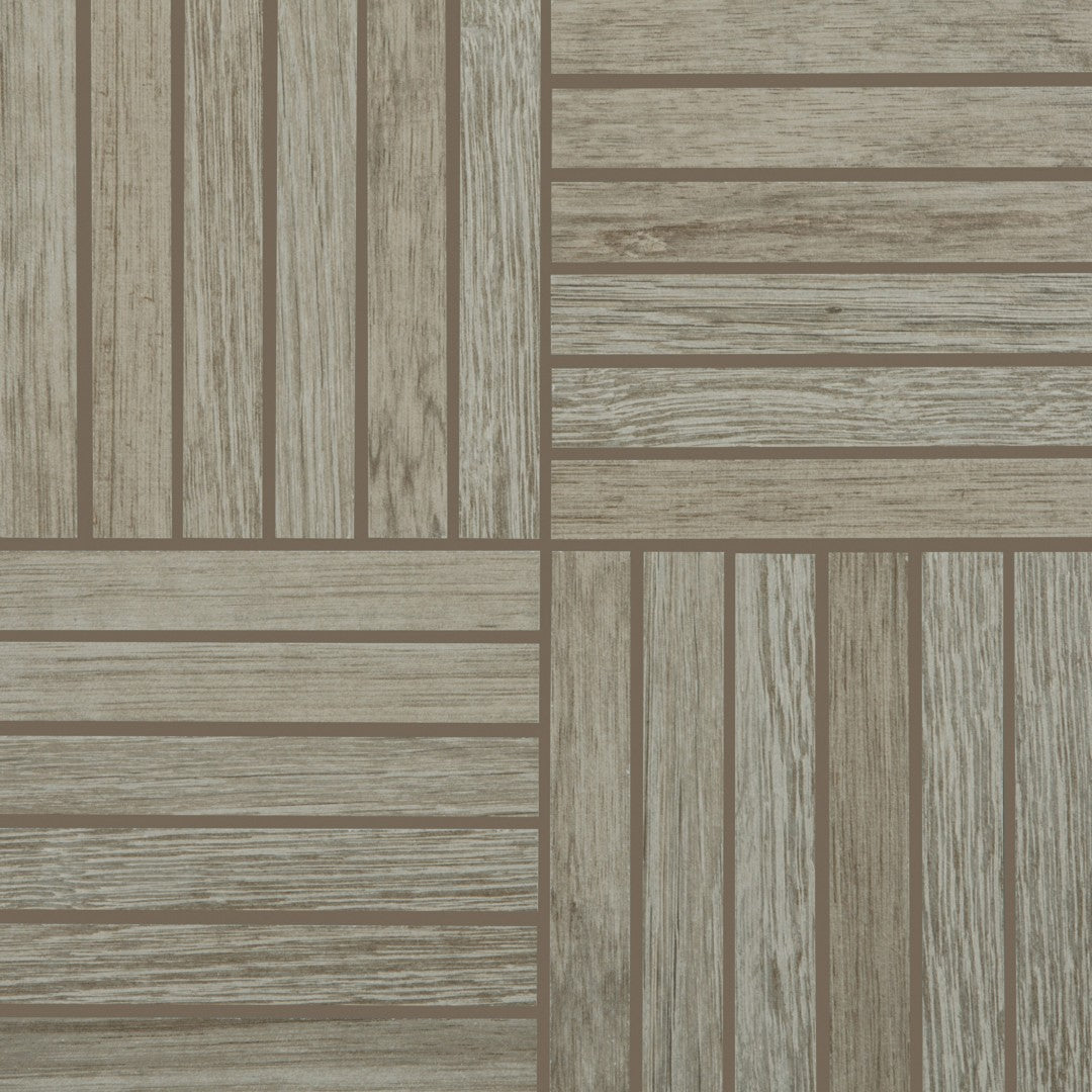 Crossville 12" x 12" Nest Unpolished Porcelain 1x6" Mosaic