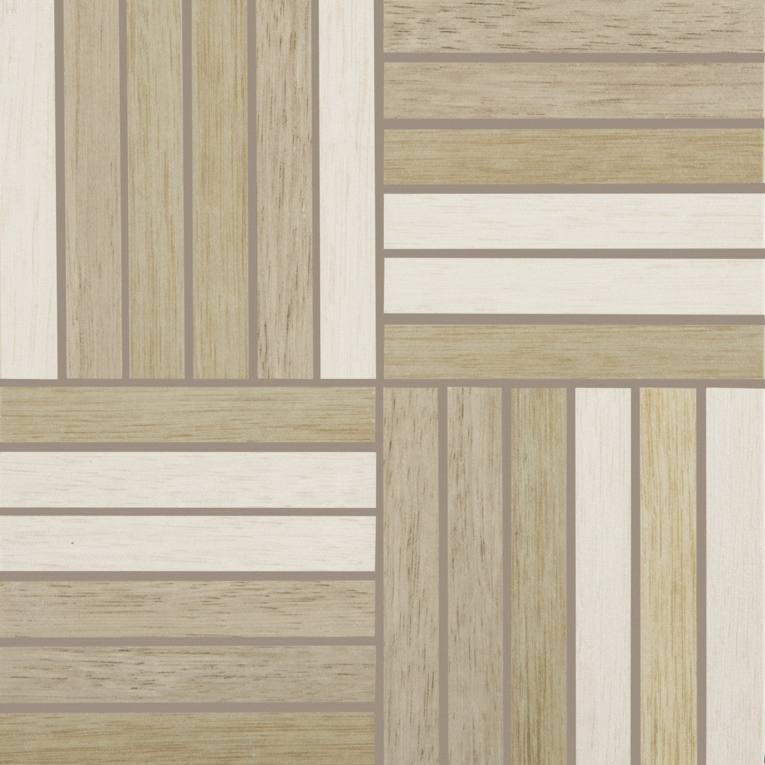 Crossville 12" x 12" Nest Unpolished Porcelain 1x6" Mosaic
