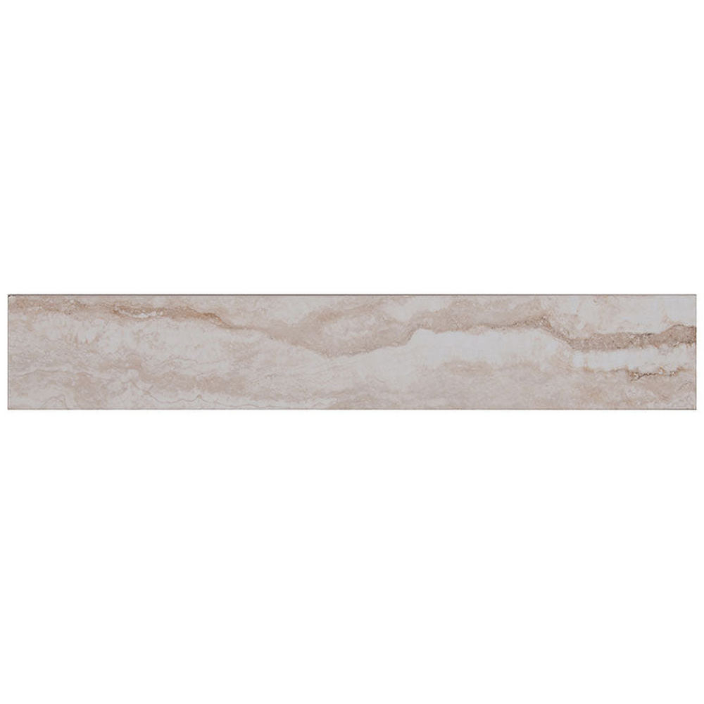 MS International Bernini 3" x 18" Matte Porcelain Bullnose