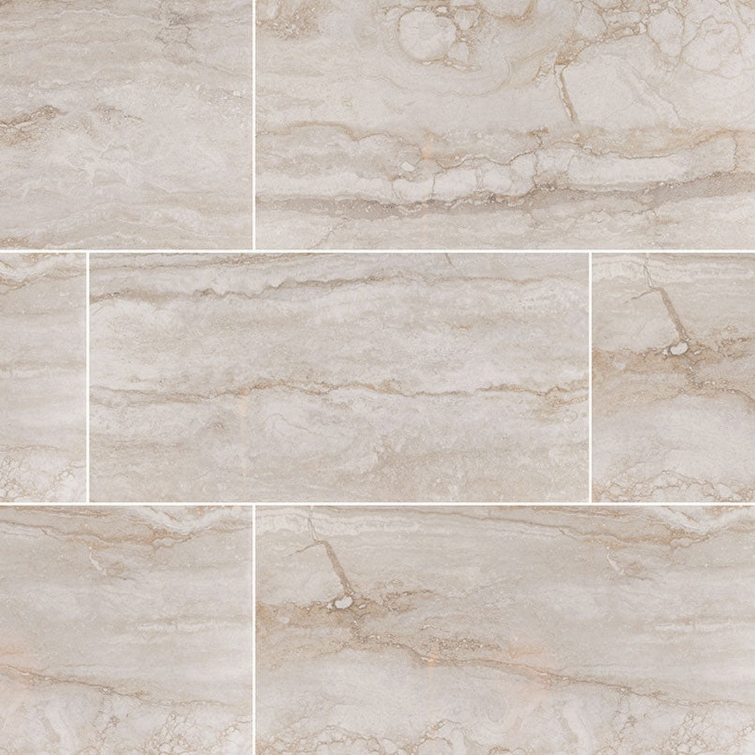 MS International Bernini 12" x 24" Polished Porcelain Tile