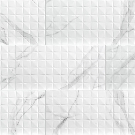 MS International Dymo 12" x 24" Glossy Ceramic Tile