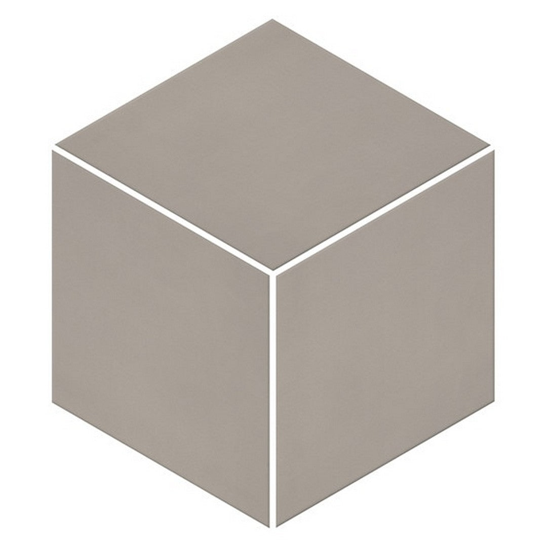 American Olean 11.5" x 11.5" Neoconcrete Matte Porcelain 3D Cube Mosaic