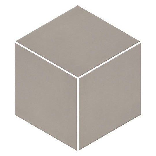 American Olean 11.5" x 11.5" Neoconcrete Matte Porcelain 3D Cube Mosaic