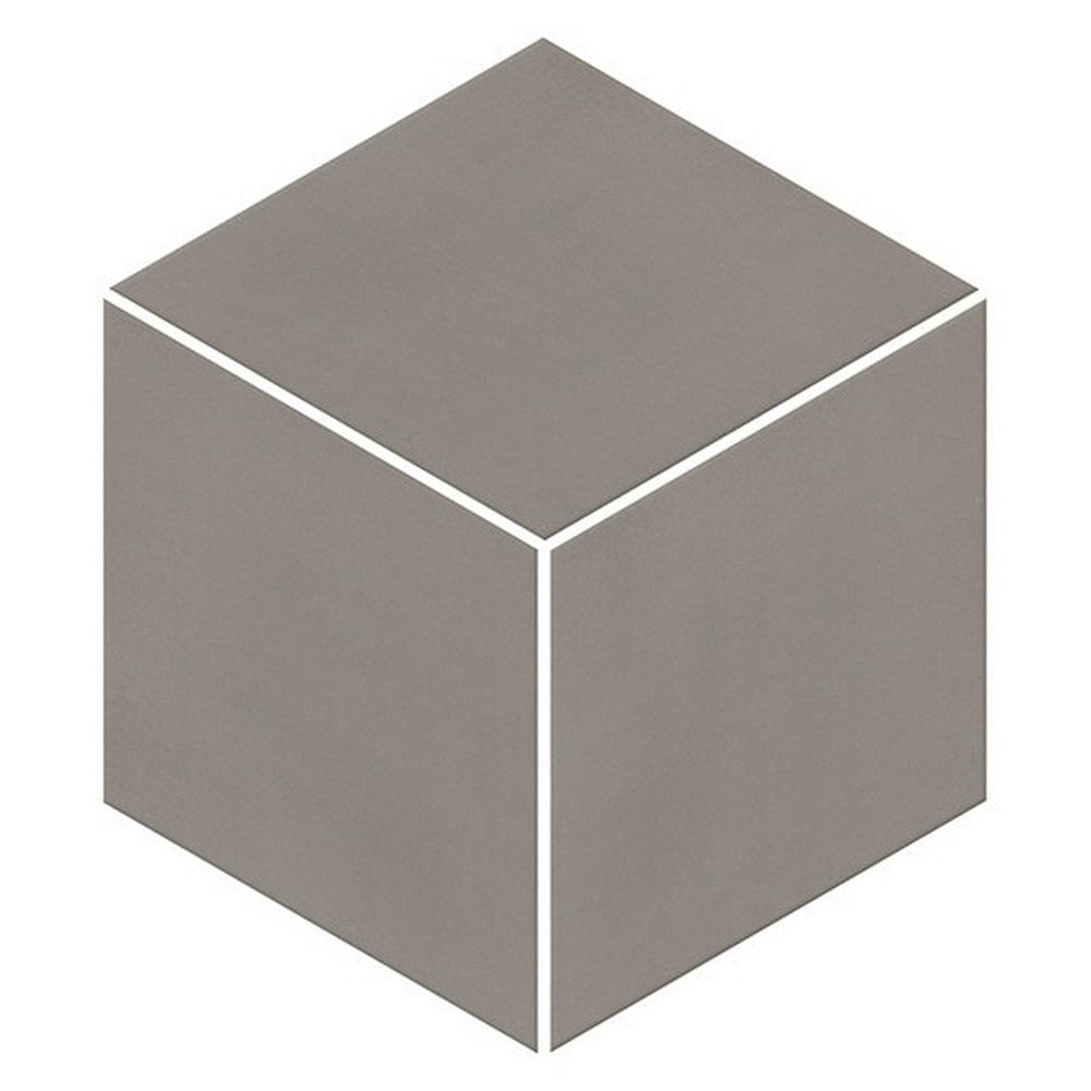 American Olean 11.5" x 11.5" Neoconcrete Matte Porcelain 3D Cube Mosaic