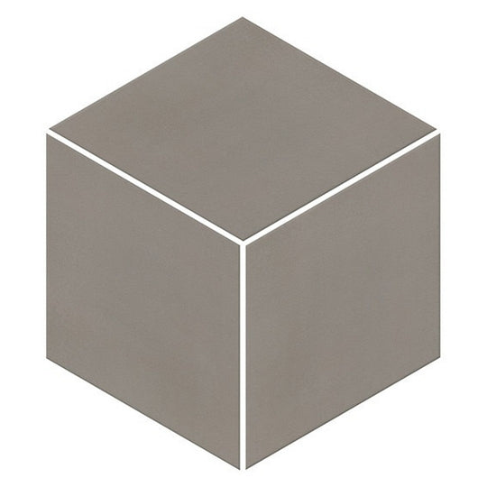 American Olean 11.5" x 11.5" Neoconcrete Matte Porcelain 3D Cube Mosaic