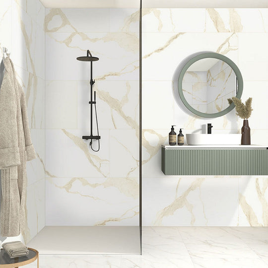 MS-International-Eden-24-x-24-Polished-Porcelain-Tile-Calacatta-White-Cool