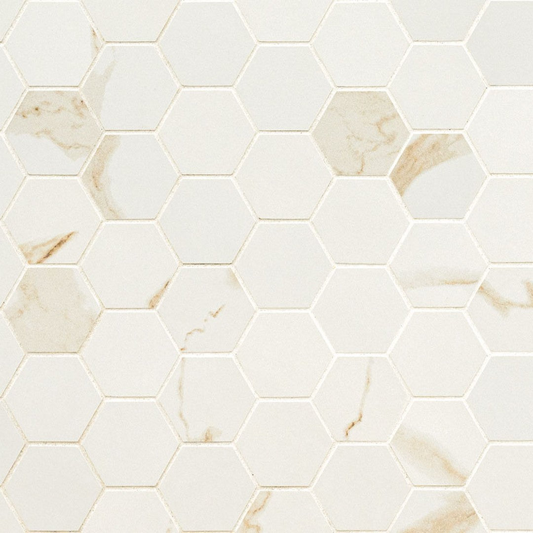 MS International Eden 12" x 12" Matte Porcelain Hexagon 2x2 Mosaic