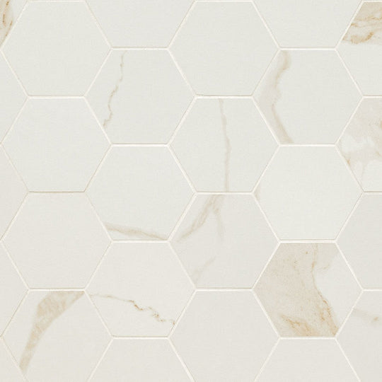 MS International Eden 12" x 12" Matte Porcelain Hexagon 3x3 Mosaic