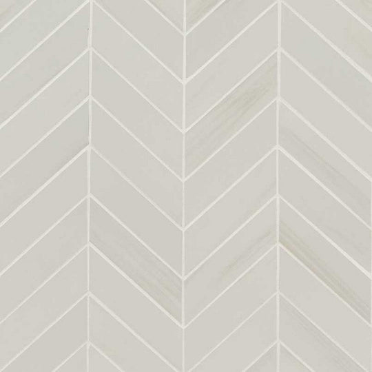 MS International Eden 12" x 15" Matte Porcelain Chevron Mosaic