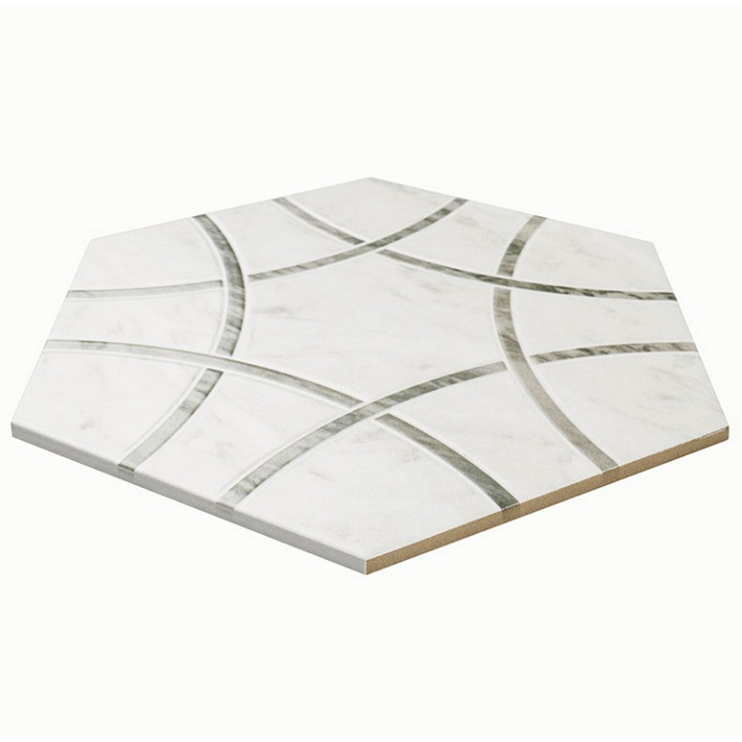 MS International 11" x 13" Geoglam Matte Hexagonal Porcelain Tile