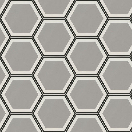 MS International Hexley 9" x 10" Matte Porcelain Hexagon Mosaic