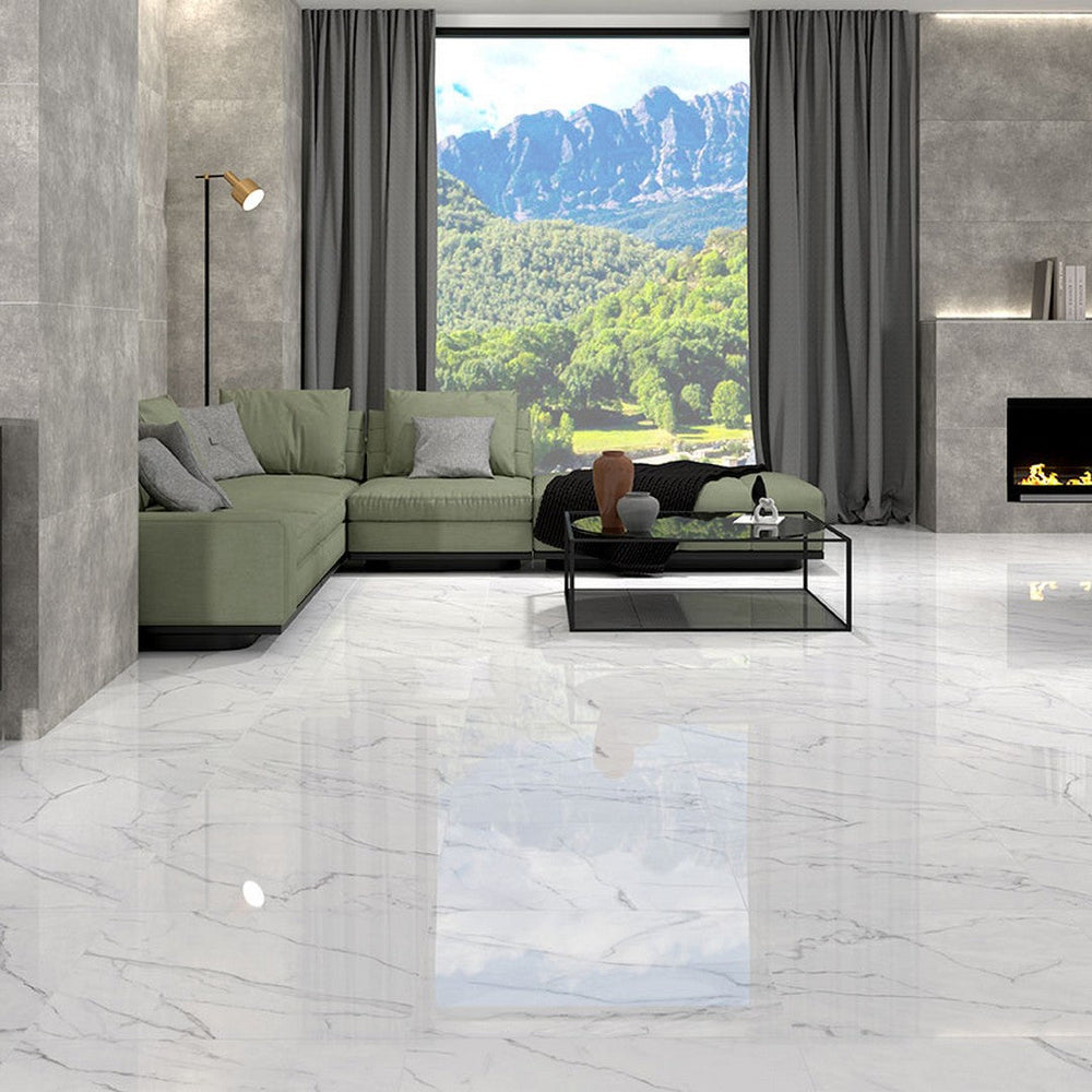 MS-International-Kaya-24-x-48-Polished-Porcelain-Glazed-Tile-Calacatta-Venato-White-Warm