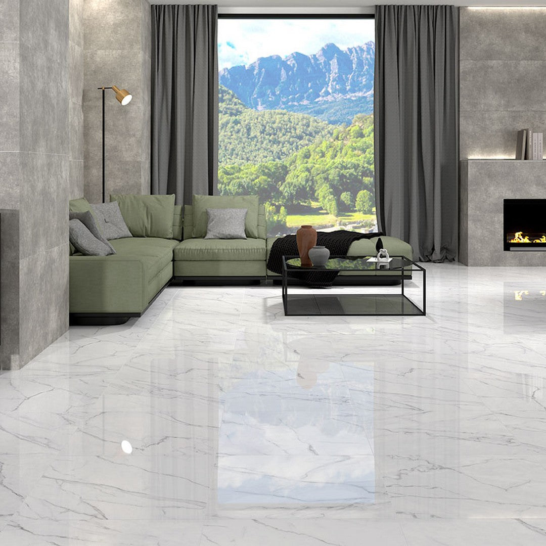 MS-International-Kaya-24-x-48-Polished-Porcelain-Glazed-Tile-Calacatta-Venato-White-Warm