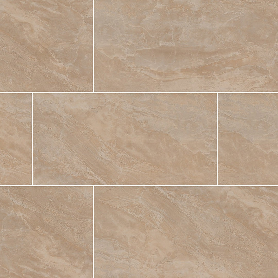 MS International Onyx 12" x 24" Polished Porcelain Tile