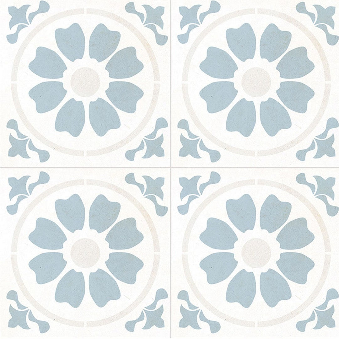 MS International Kenzzi 8" x 8" Matte Glaze Porcelain Encaustic Wall Tile