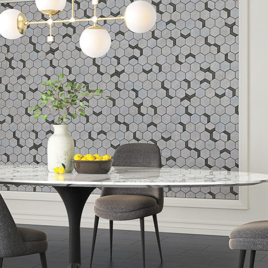 Crossville-11-x-12-Native-Metal-Unpolished-Porcelain-2-Hexagon-Mixed-Mosaic-Crucible-Steel-With-Iron
