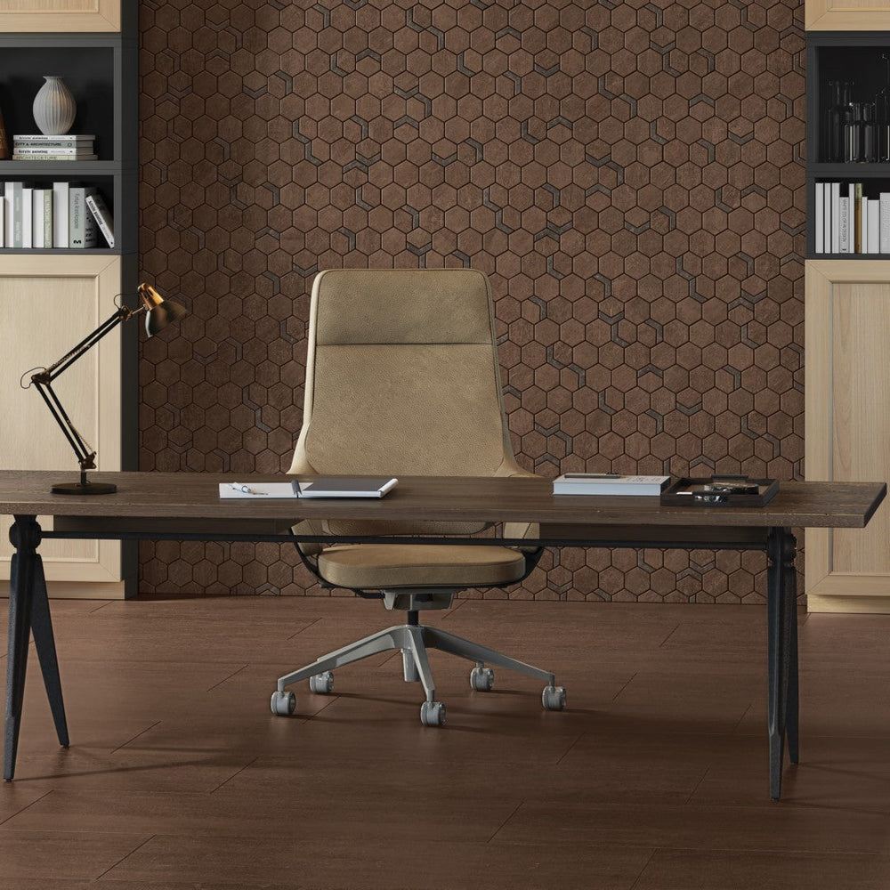 Crossville-11-x-12-Native-Metal-Unpolished-Porcelain-2-Hexagon-Mixed-Mosaic-Copper-Deposit-With-Iron