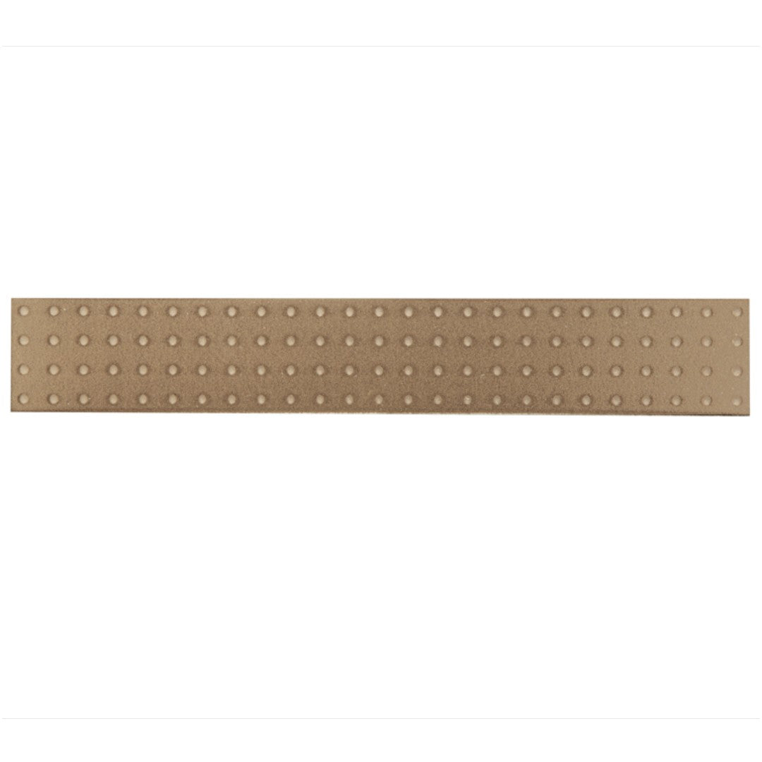 Crossville 2" x 12" Native Metal Satin Porcelain Perforated Deco Tile