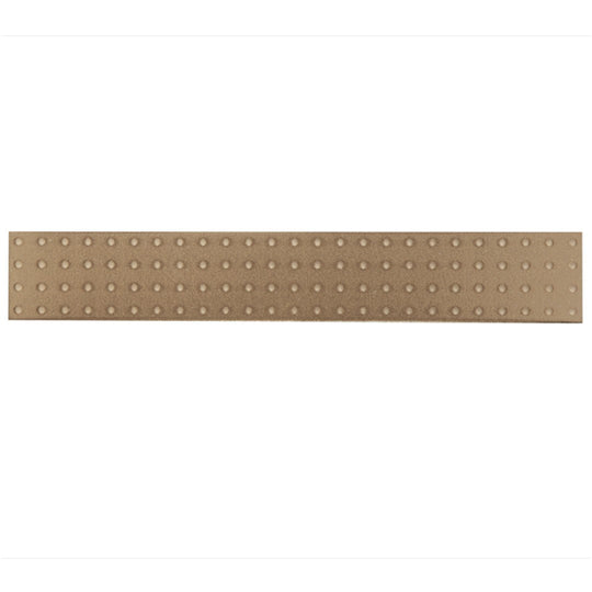Crossville 2" x 12" Native Metal Satin Porcelain Perforated Deco Tile