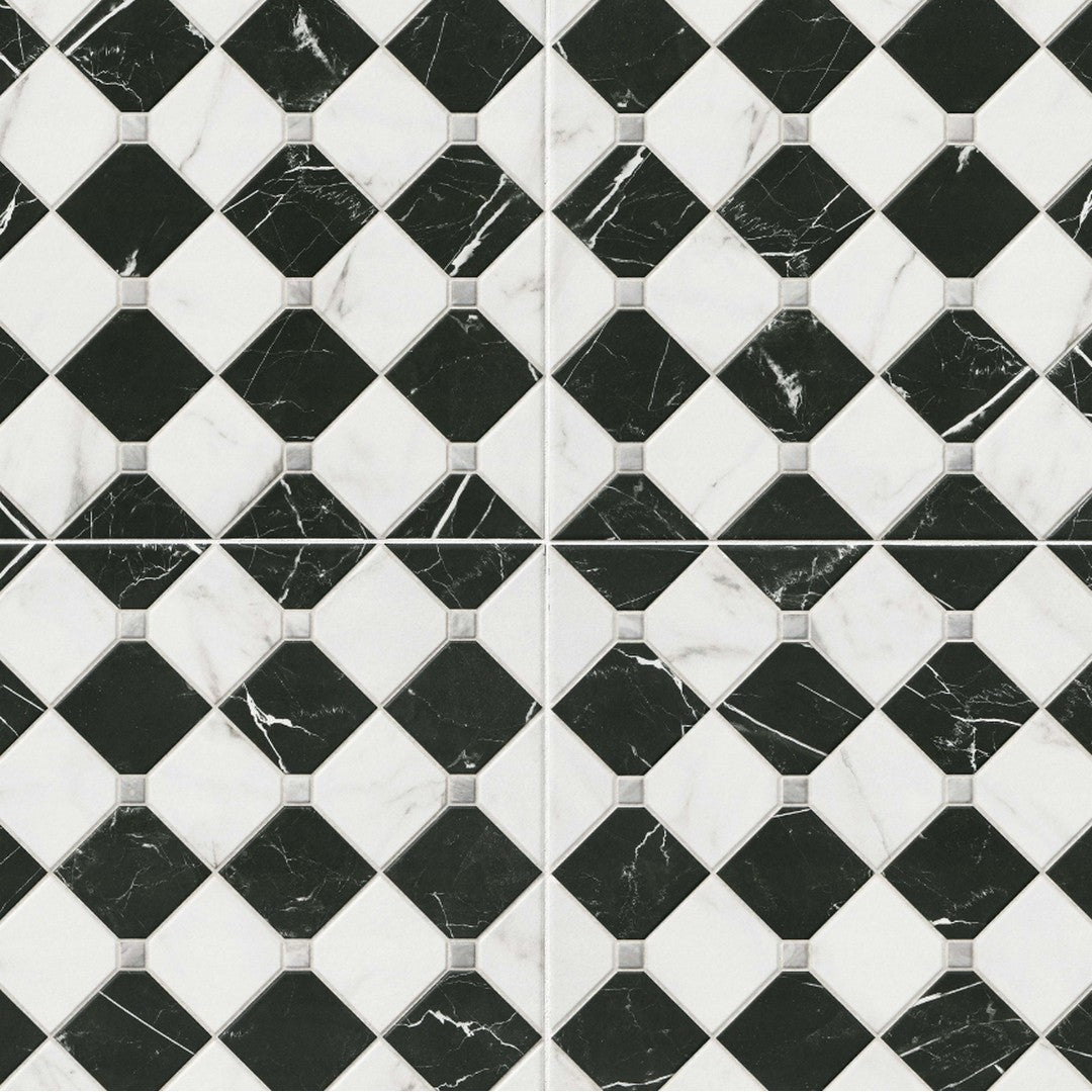 MS International 17" x 17" Casa Tuxedo Matte Porcelain Tile