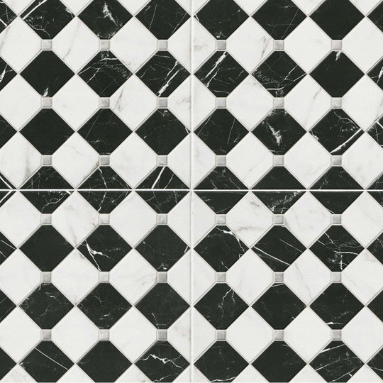 MS International 17" x 17" Casa Tuxedo Matte Porcelain Tile