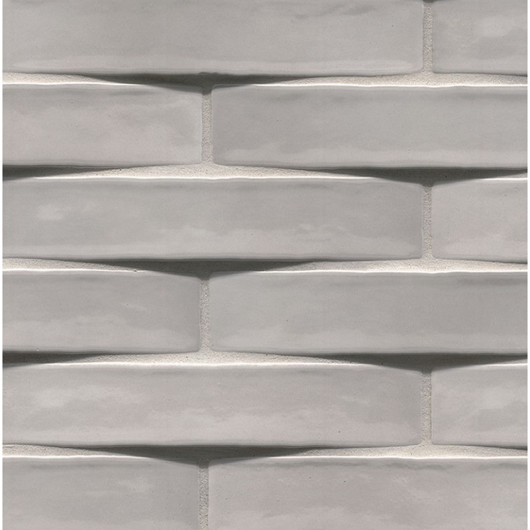MS International 2" x 10" Convex Glossy Ceramic 3D Wall Tile