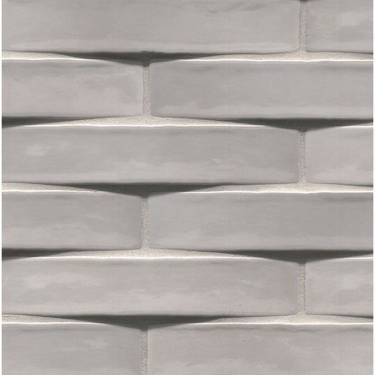 MS International 2" x 10" Convex Glossy Ceramic 3D Wall Tile