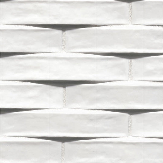 MS International 2" x 10" Convex Glossy Ceramic 3D Wall Tile