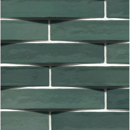 MS International 2" x 10" Convex Glossy Ceramic 3D Wall Tile