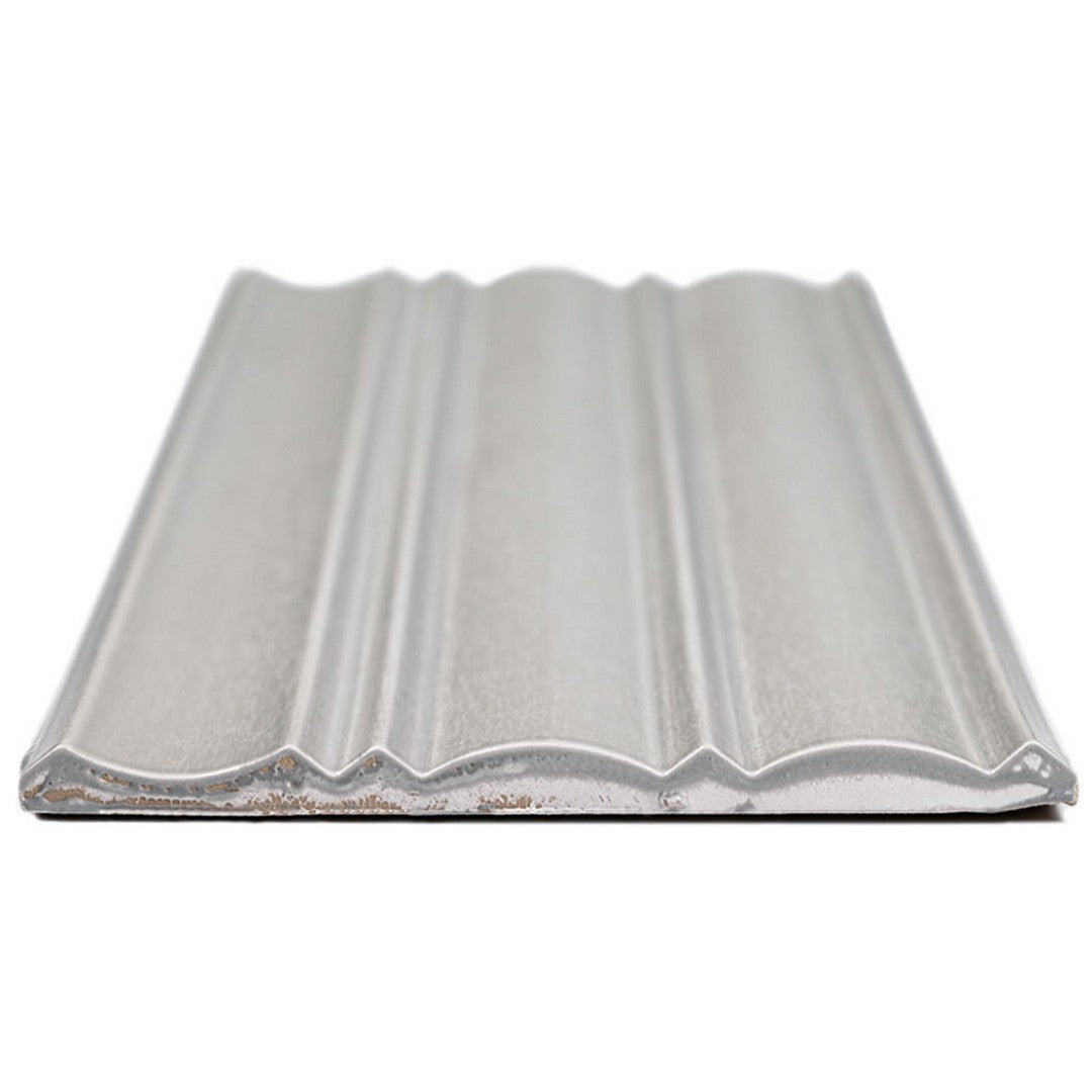 MS International 7" x 16" Folk Satin 3D Extruded Design Fluted Porcelain Wall Tile