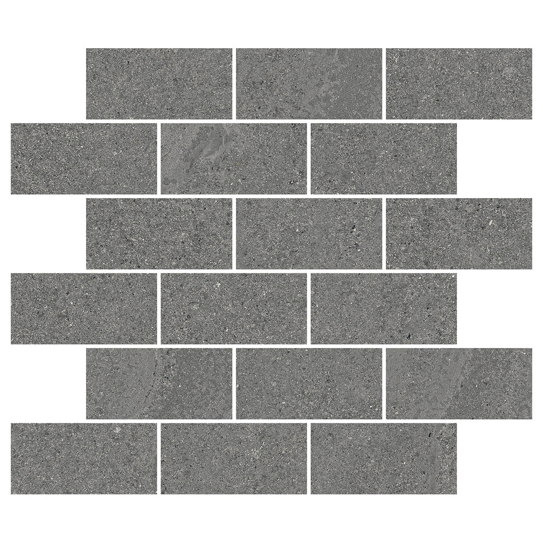 Del Conca USA 12" x 12" New England Glazed Porcelain Brick Mosaic