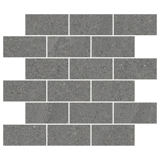 Del Conca USA 12" x 12" New England Glazed Porcelain Brick Mosaic