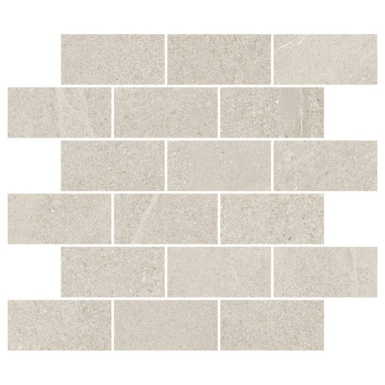 Del Conca USA 12" x 12" New England Glazed Porcelain Brick Mosaic