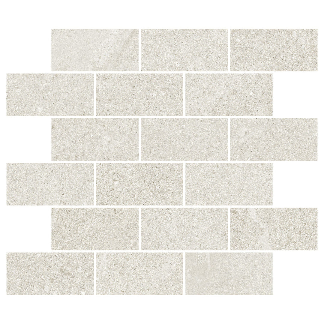 Del Conca USA 12" x 12" New England Glazed Porcelain Brick Mosaic