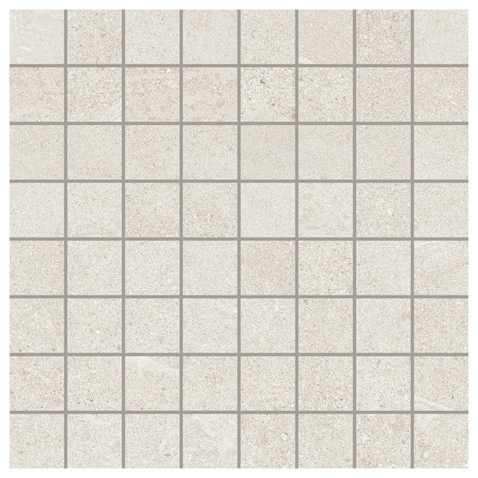 Del Conca USA 12" x 12" New England Glazed Porcelain 1.4" Square Mosaic