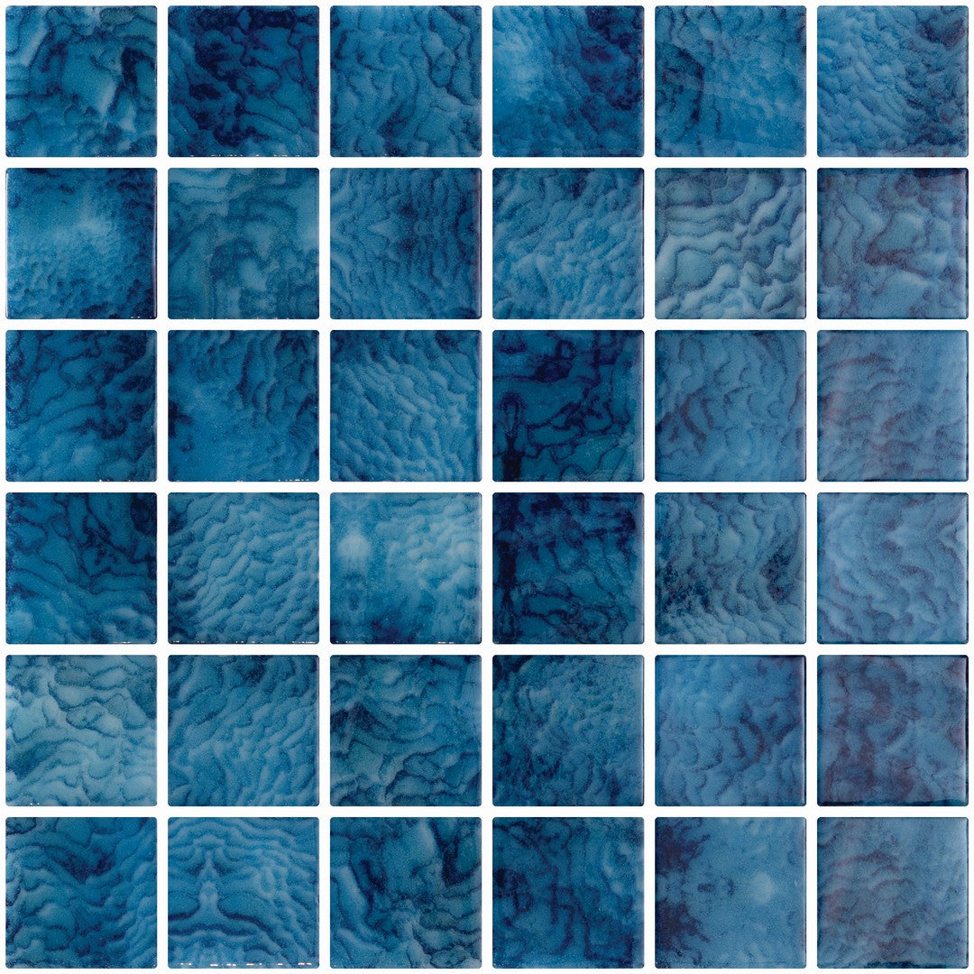 Tesoro 12.25" x 12.25" Vanguard Dot Mounted Glass 2" Mosaic