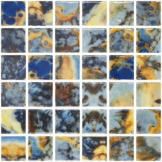 Tesoro 12.25" x 12.25" Vanguard Glass 2" Mosaic