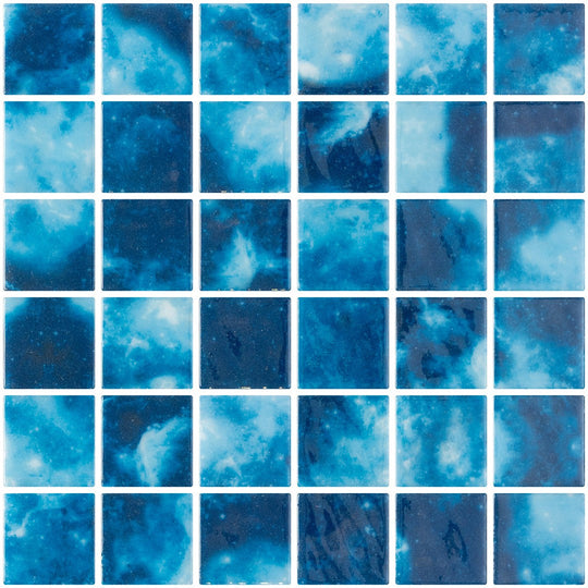 Tesoro 12.25" x 12.25" Vanguard Dot Mounted Glass 2" Mosaic
