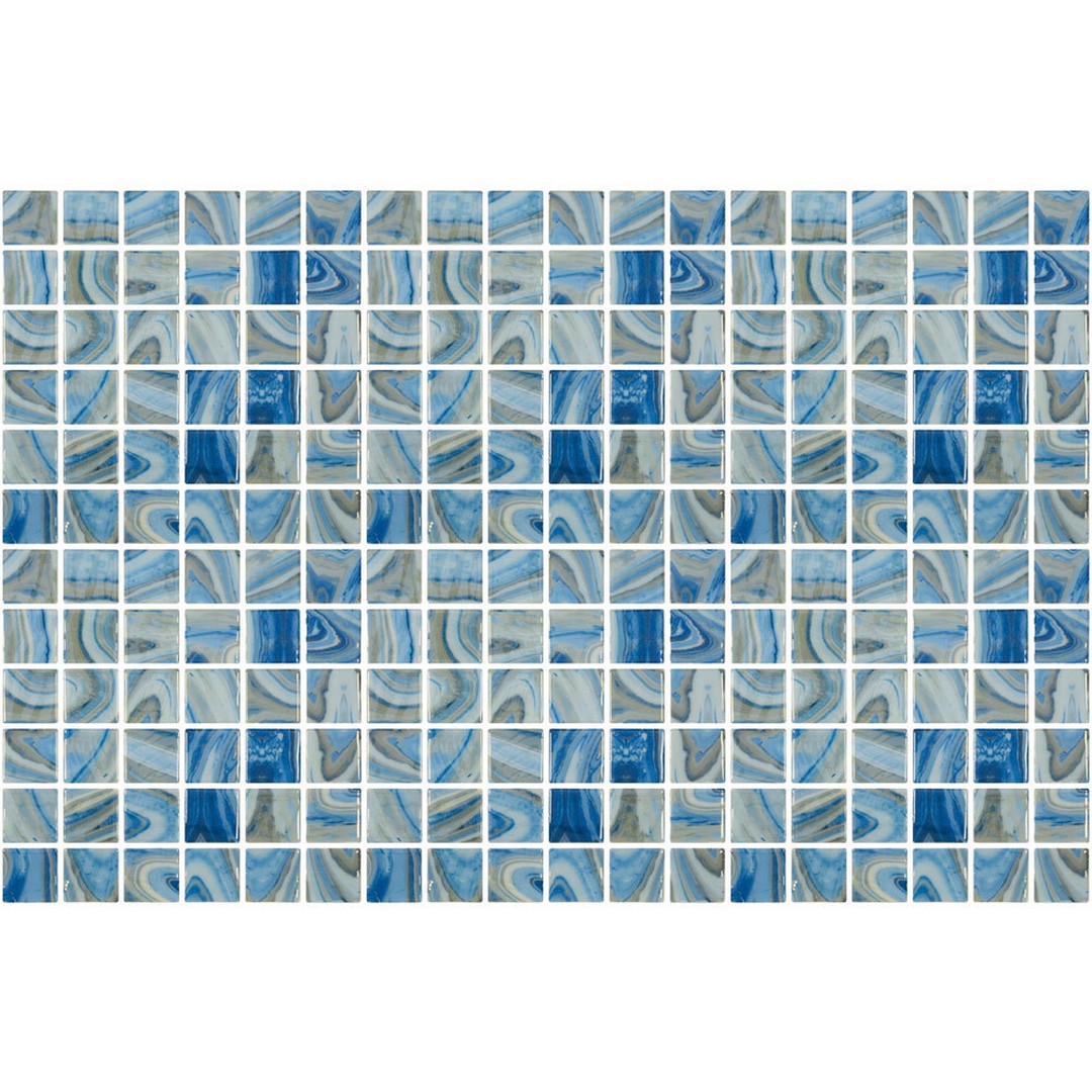 Tesoro 12.25" x 18.25" Vanguard Glass 1" Mosaic