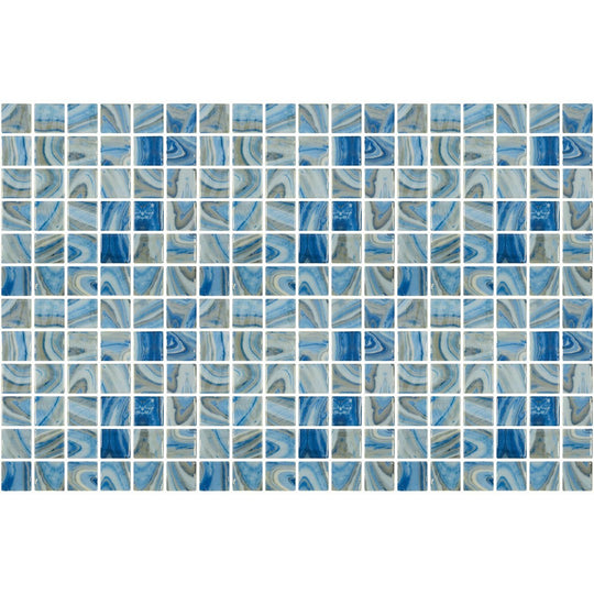 Tesoro 12.25" x 18.25" Vanguard Glass 1" Mosaic