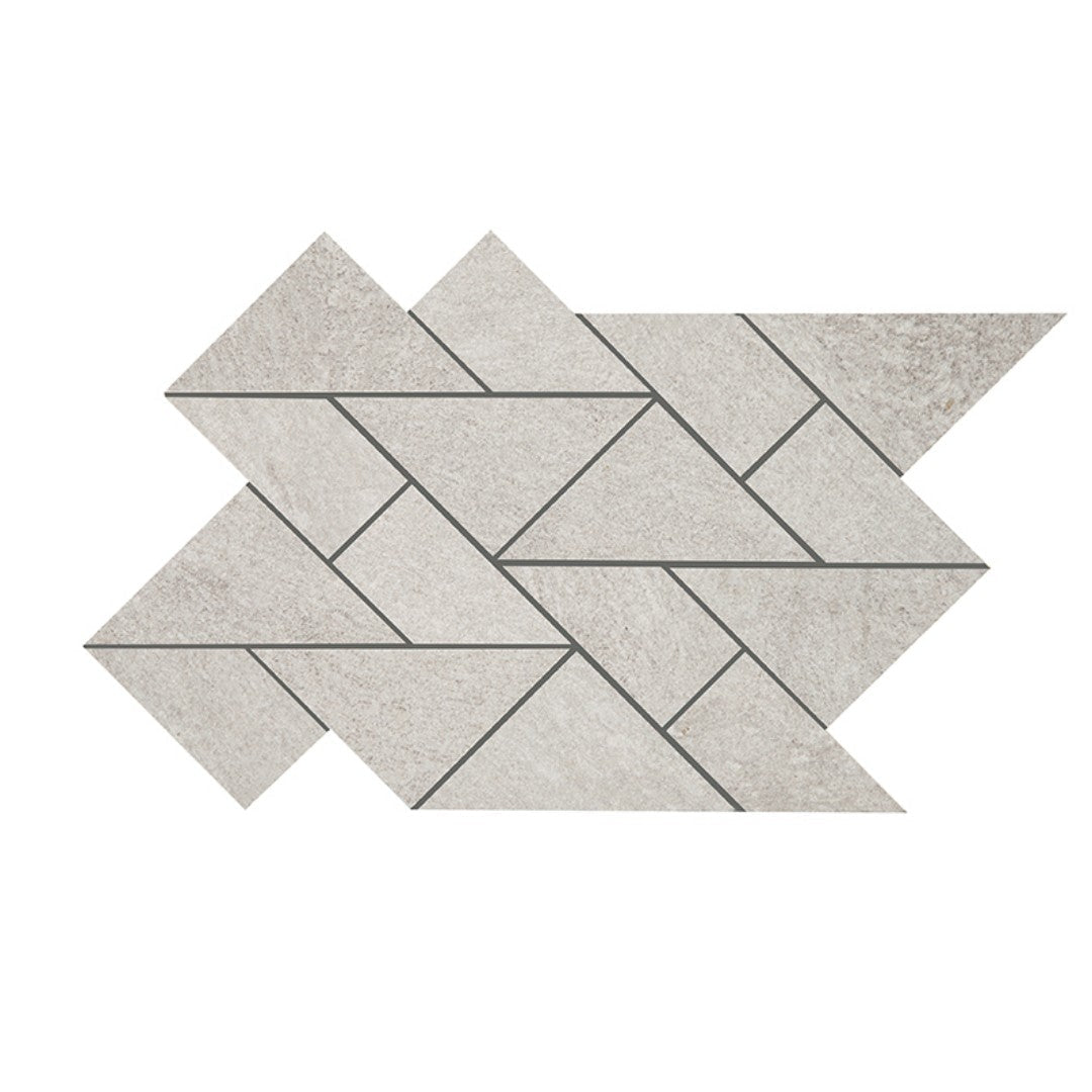 Crossville 8.55" x 14.65" Owen Stone Leathered Porcelain Multi Shape Mosaic